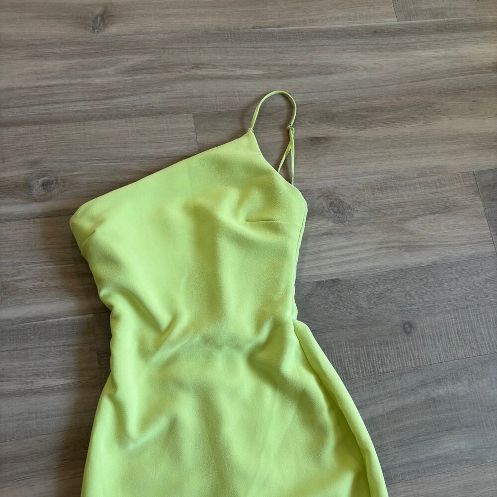 House of CB Alessia Lime Midi Dress Women Size XS - Picture 4 of 8